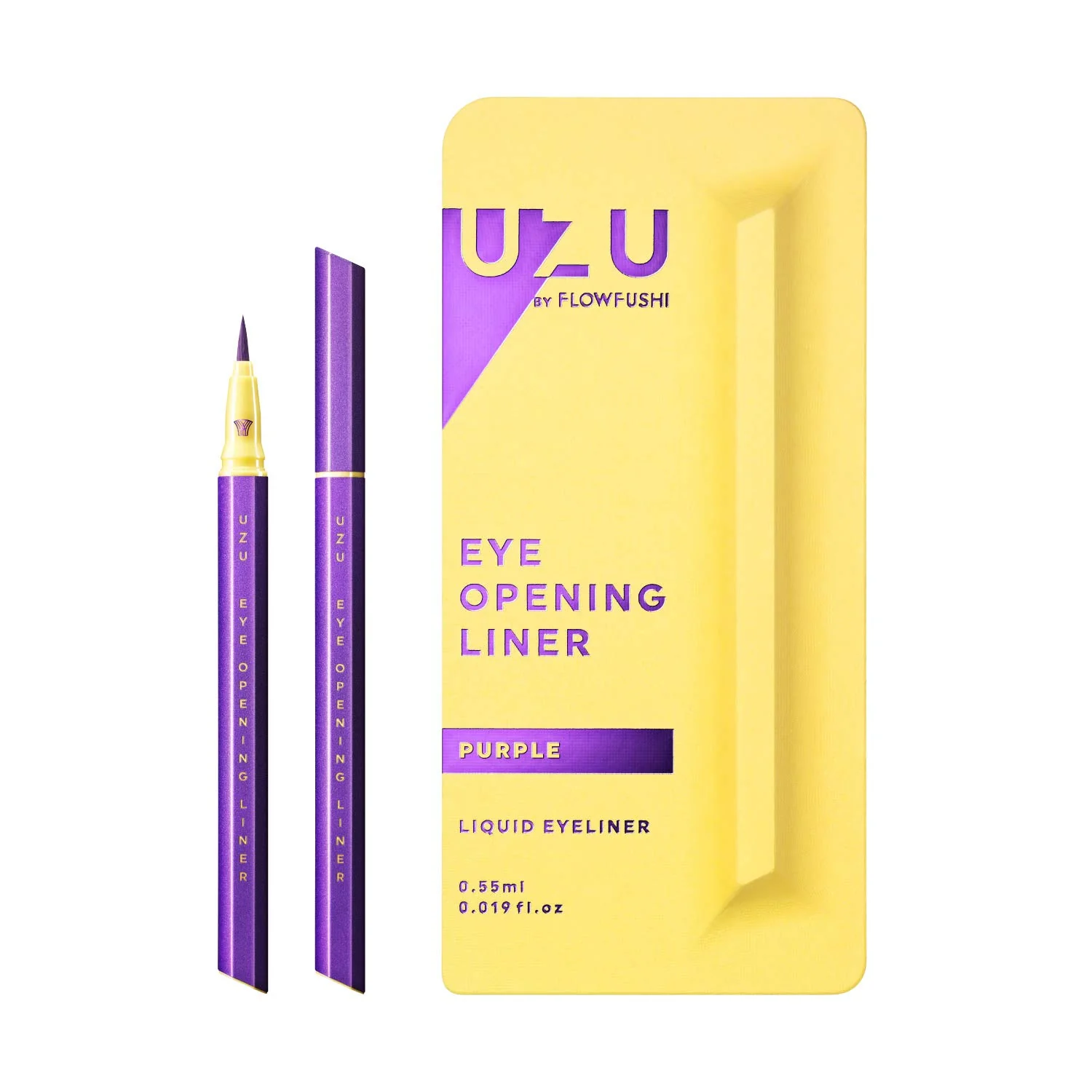 UZU By FLOWFUSHI Eye Opening Liner Liquid Eyeliner (Purple) 0.55ml