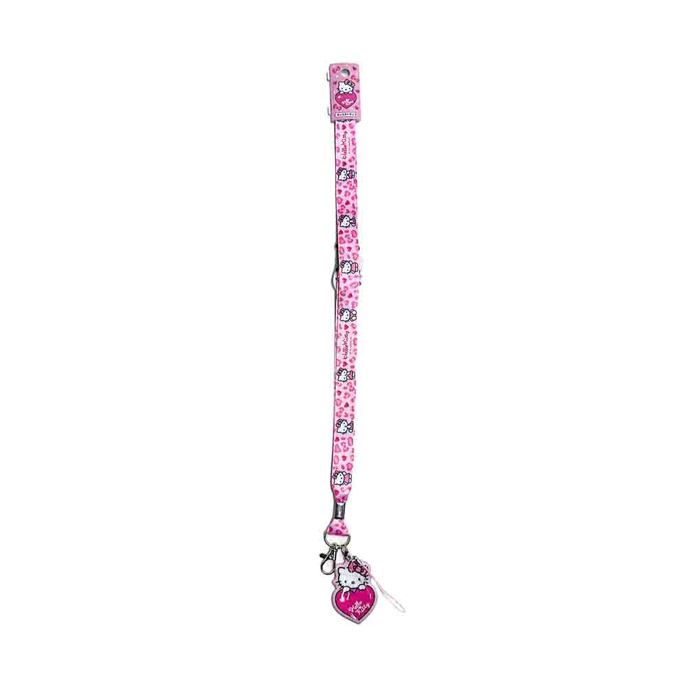 SANRIO Hello Kitty 90s Neck Strap Leopard Pink