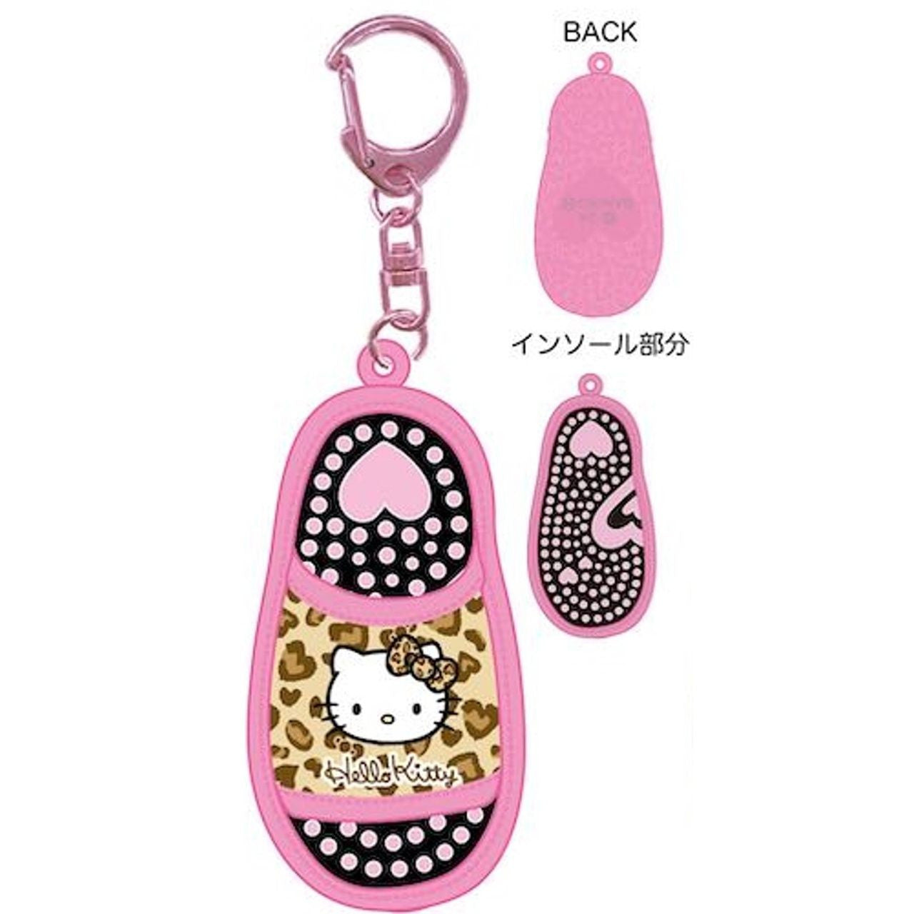 SANRIO TCP KT Mini Sandal Keyholder Leopard