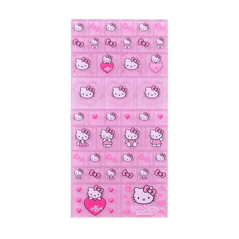 SANRIO 90s Tile Seal Sticker - Hello Kitty / Gogo Gal Collection Leopard Pink