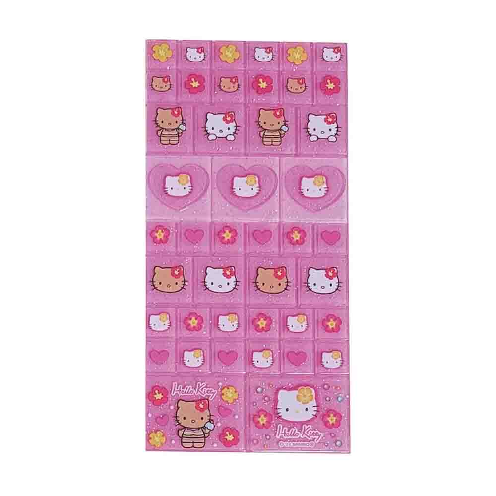 SANRIO 90s Tile Sticker - Hello Kitty / Gogo Gal Collection Leopard Pink