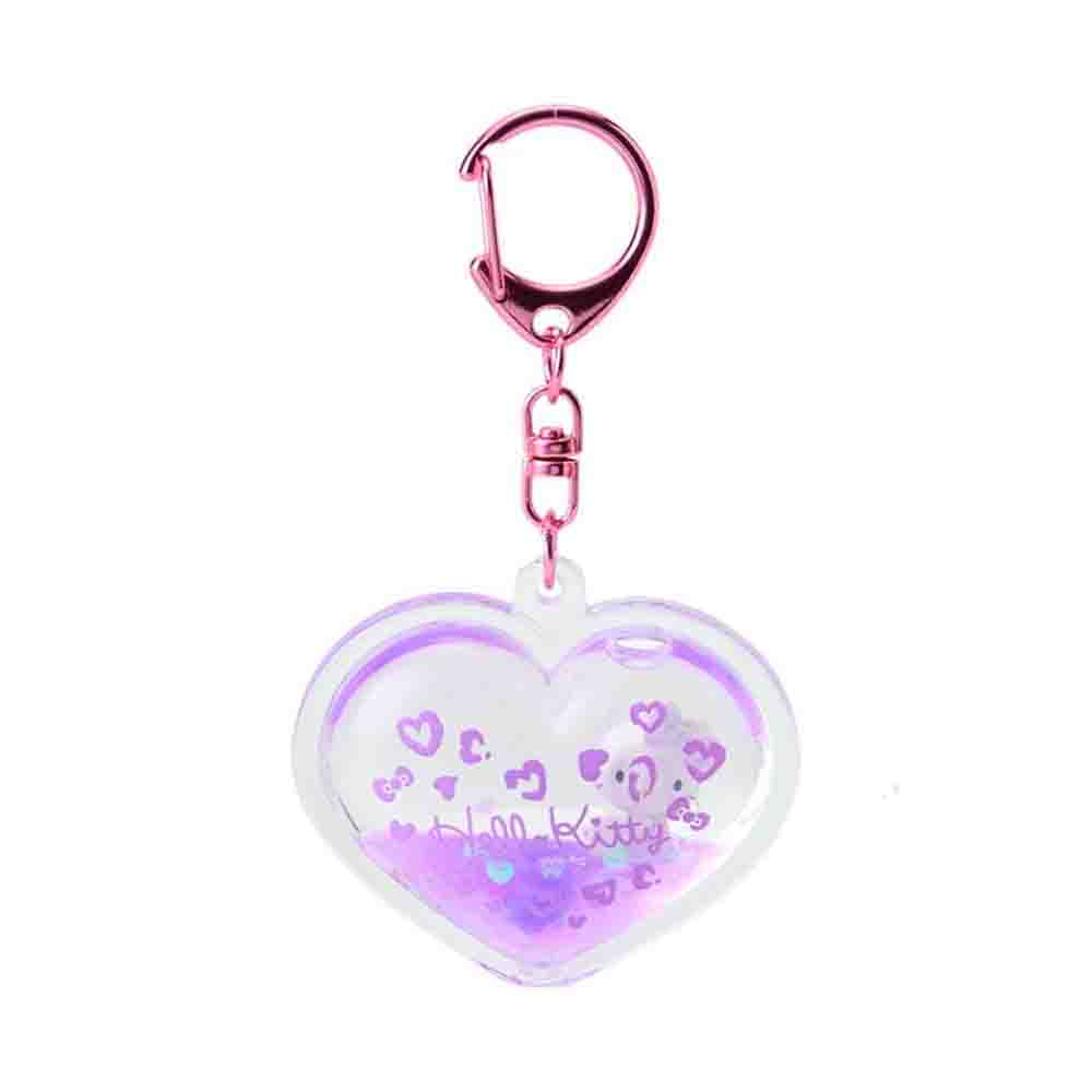 SANRIO Gal Dome Keychain - Hello Kitty / Gogo Gal Collection Leopard Purple