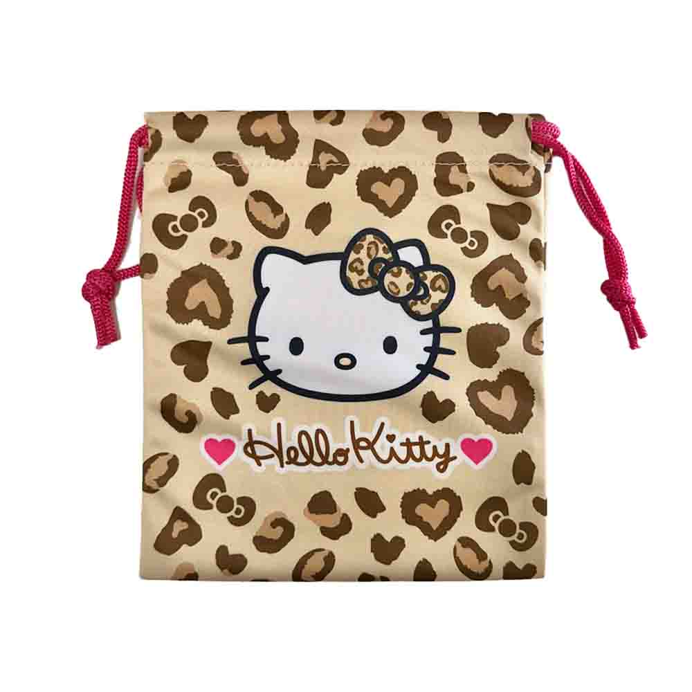 SANRIO Hello Kitty 90s Drawstring Bag Leopard