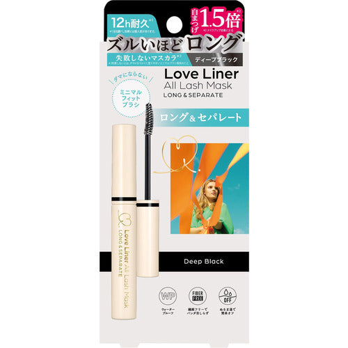 LOVE LINER All Lash Mask Long & Separate Waterproof MascaraDeep Black 6.5g