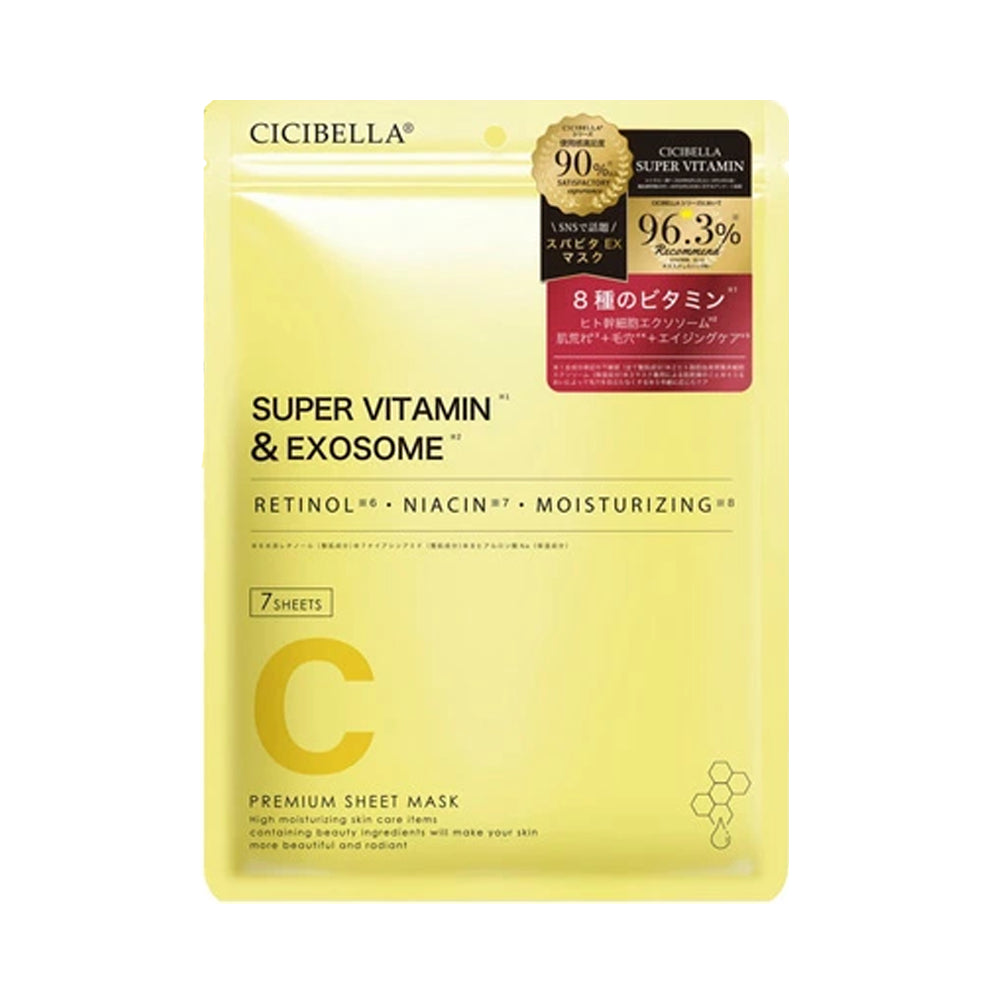 CICIBELLA Super Vitamin x EXOSOME Sishibella Spa Vita EX Mask 7 sheets