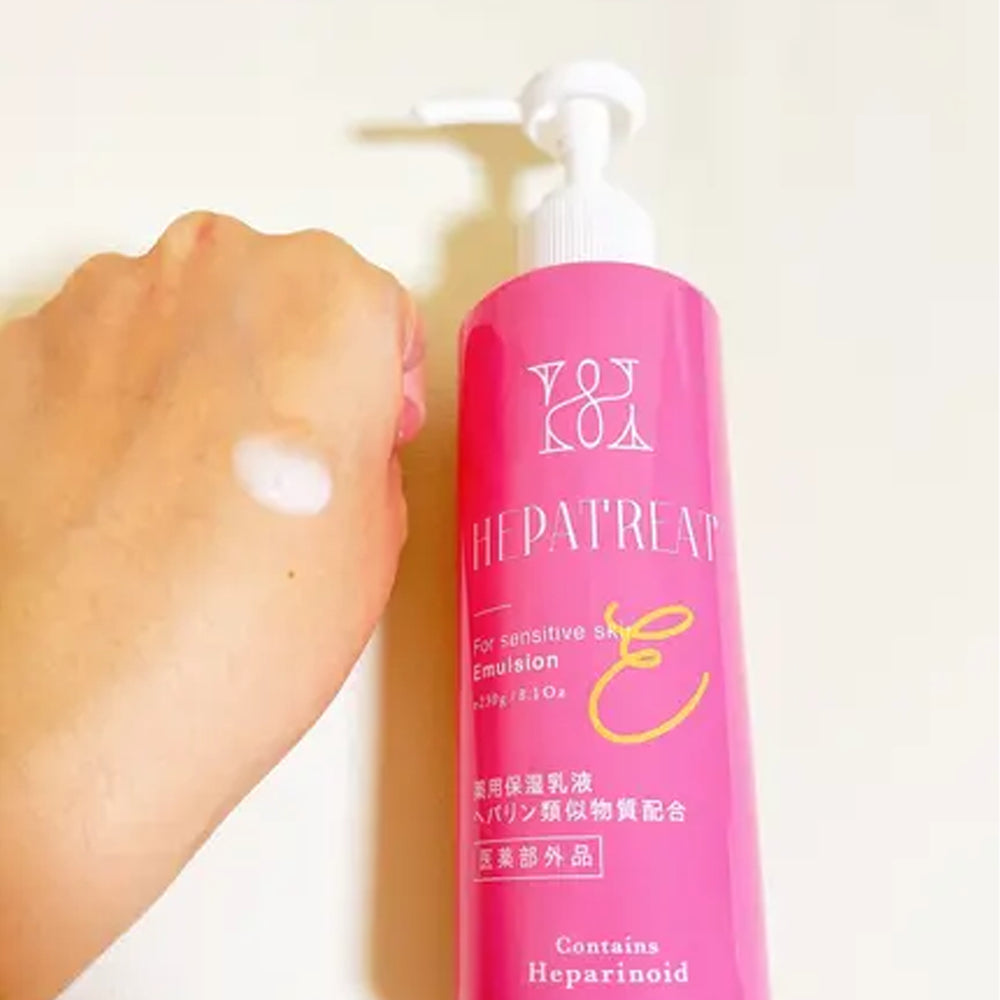 Contains Heparinoid Hepatreat For Sensitive Skin Soothing Moist Emulsion 230g