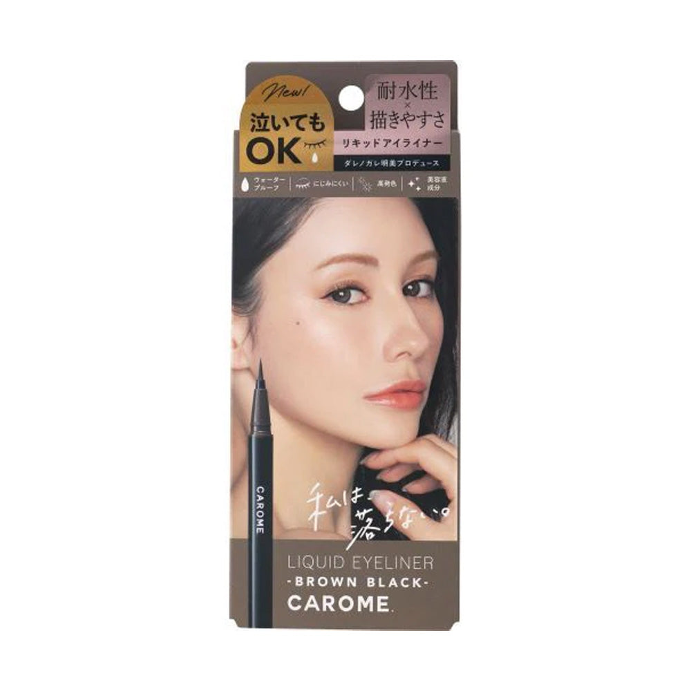 CAROME. Waterproof Liquid Eyeliner Brown Black 0.5ml