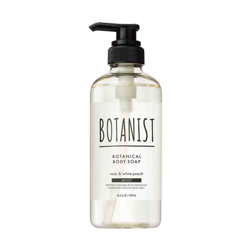 BOTANIST Botanical Body Soap #Moist Rose & White Peach 490ml New Version