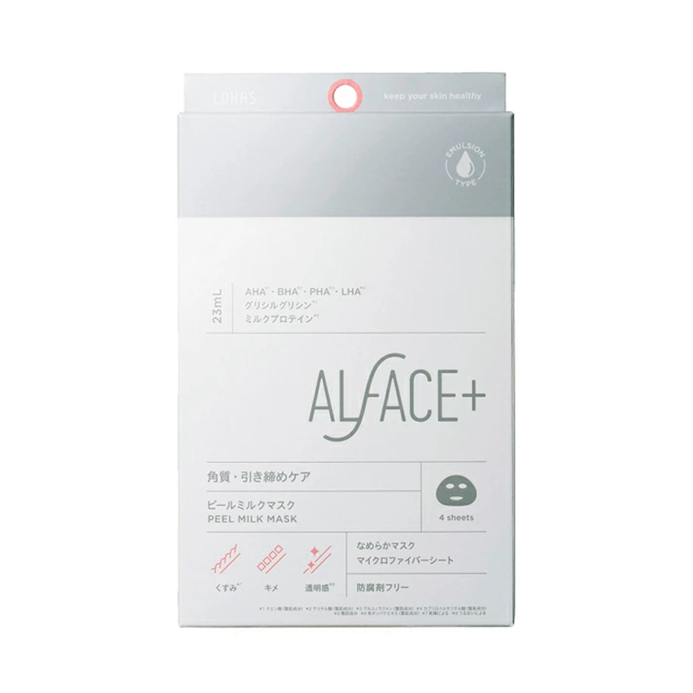 ALFACE+ Peel Milk Mask 4Pcs