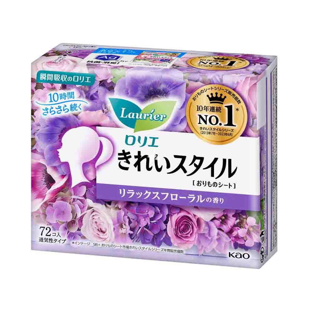 KAO Laurier Pantyliner Relax Floral