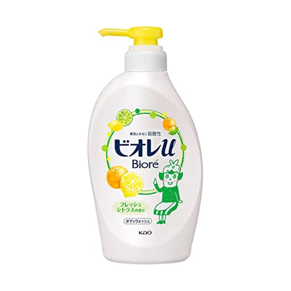 KAO - Biore U Body Soap Pump, Fresh Citrus