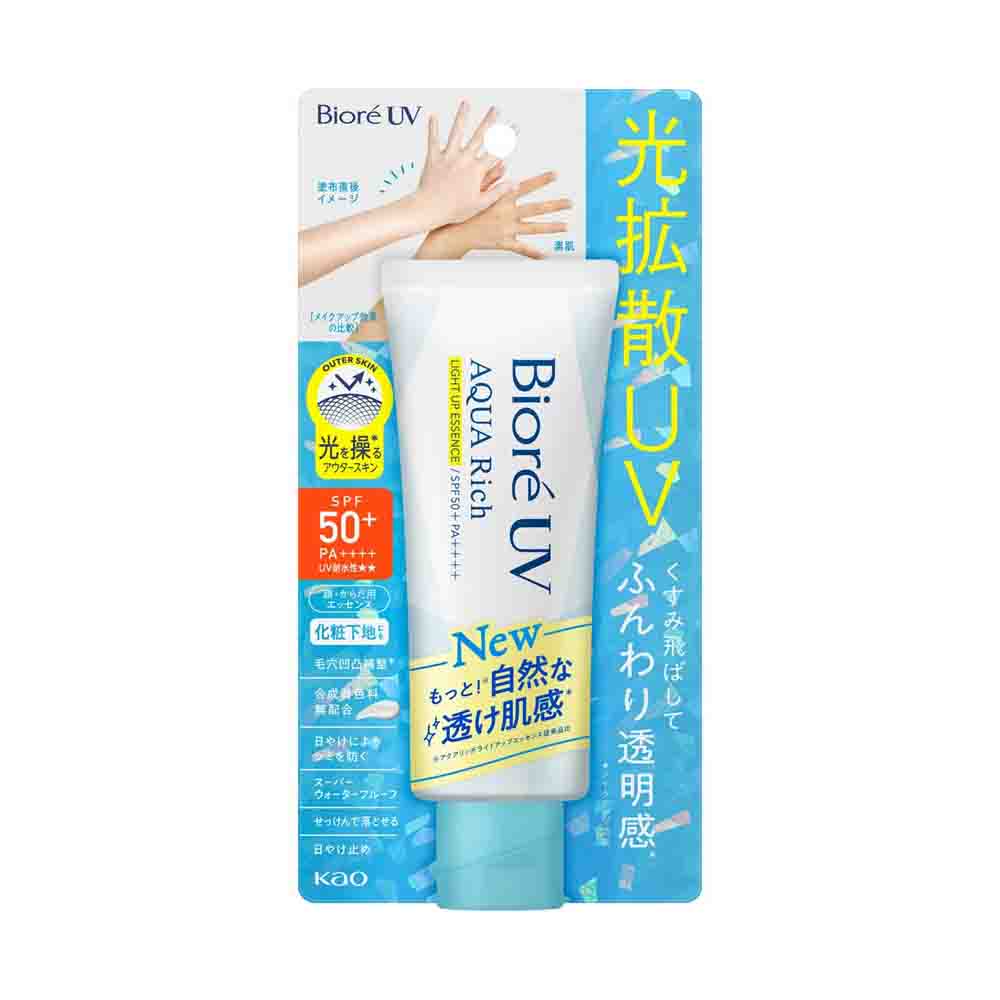 [NEW VERSION]KAO Biore UV Aqua Rich Light Up Essence SPF 50+ PA++++ 70g