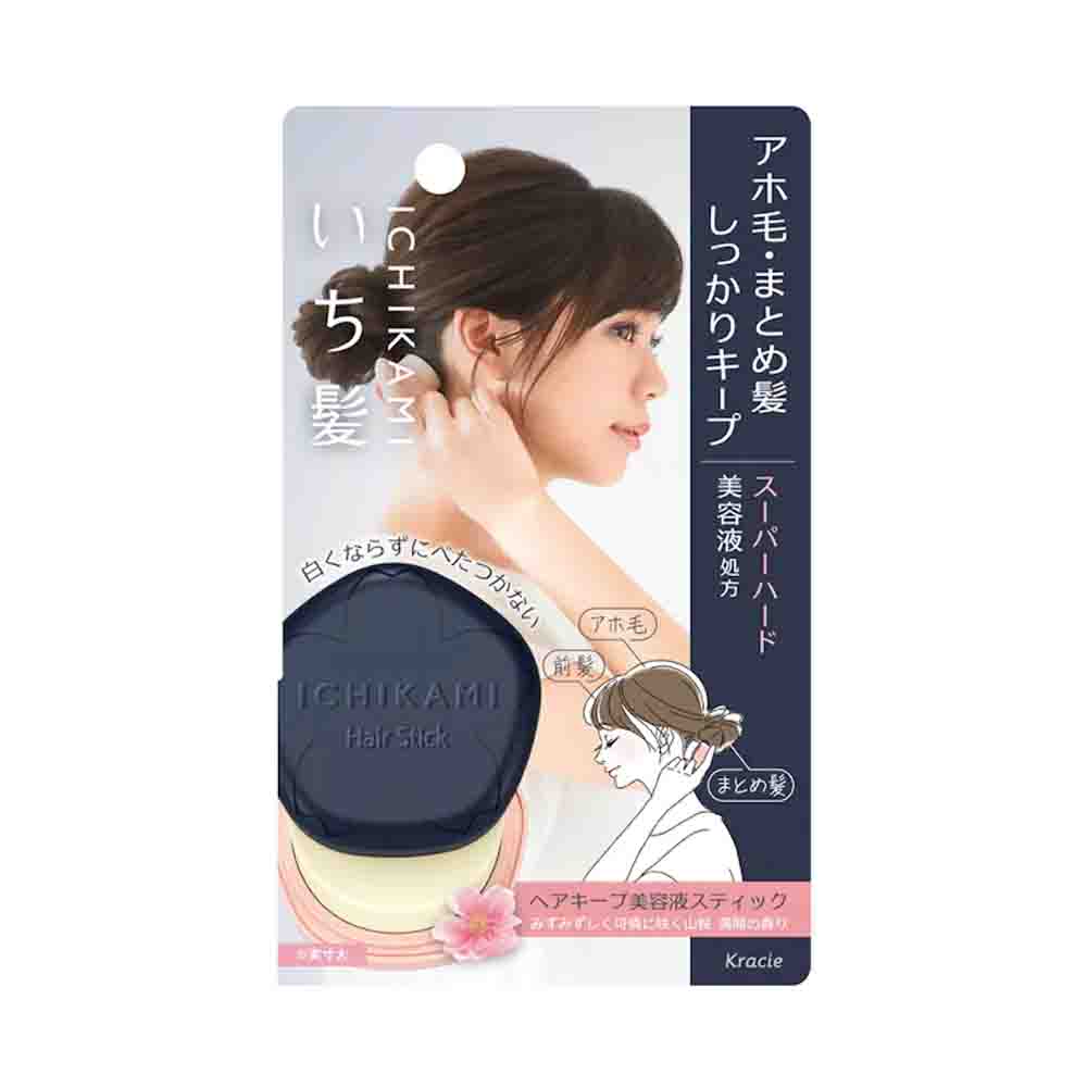 Kracie ICHIKAMI Super Hard Hair Fix Stick with Sakura Extract 13g