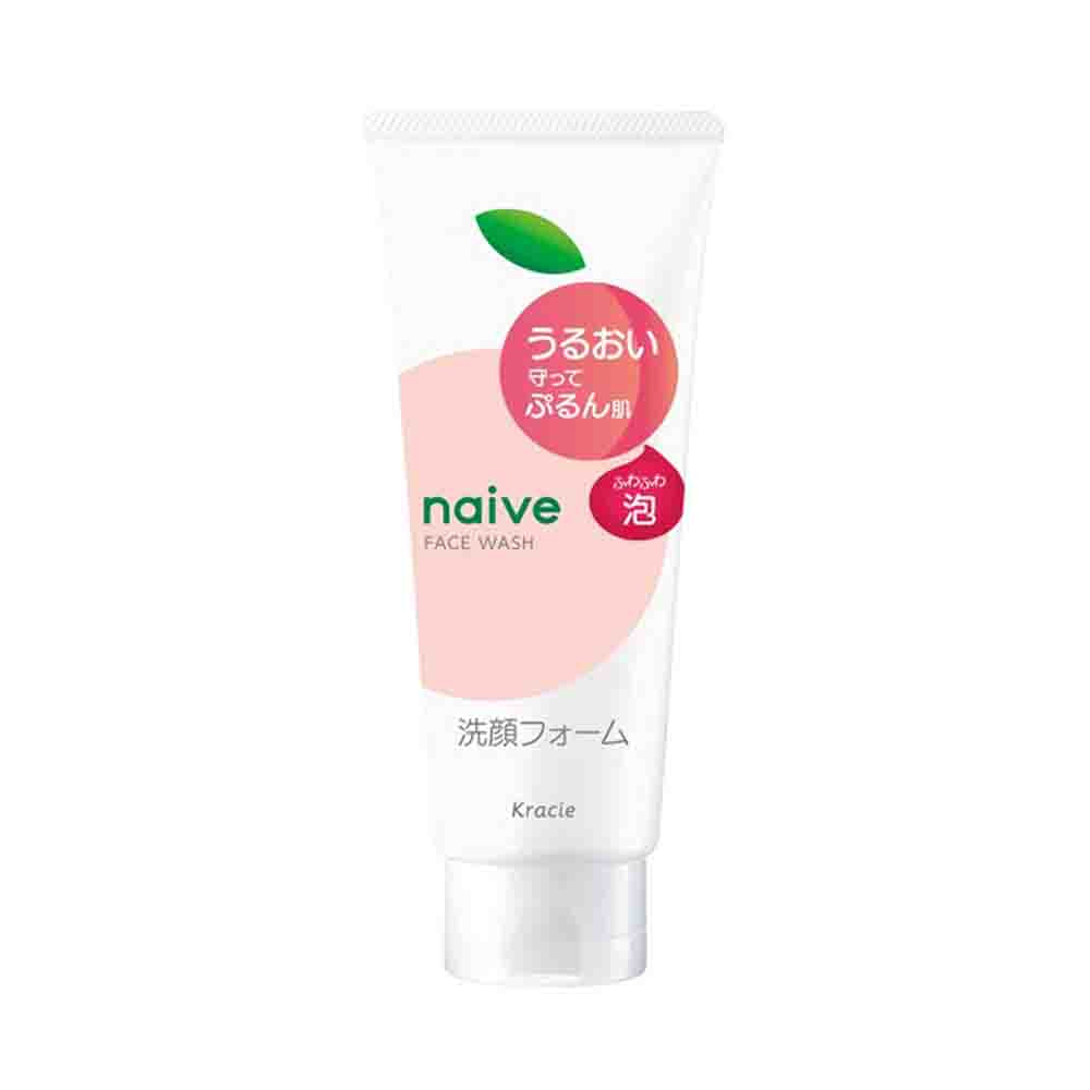 Kracie Naive Moisturizing Face Wash with Peach Extract 120g