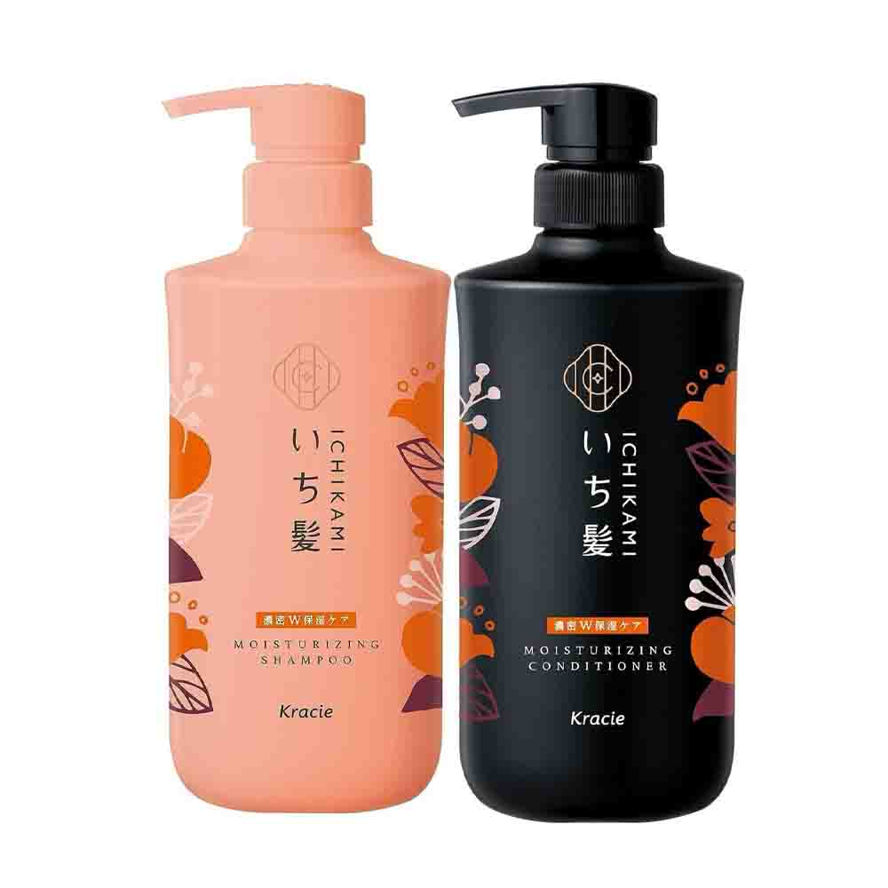 [LIMITED SET]Kracie ICHIKAMI Moisturizing Hair Care Shampoo & Conditioner 480ml+480ml