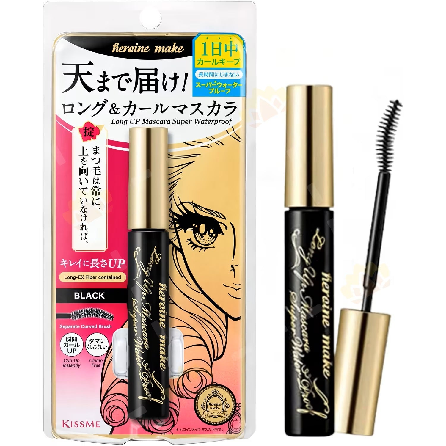 KISS ME Heroine (2021Version) Long & curl  Waterproof Mascara-01 Black
