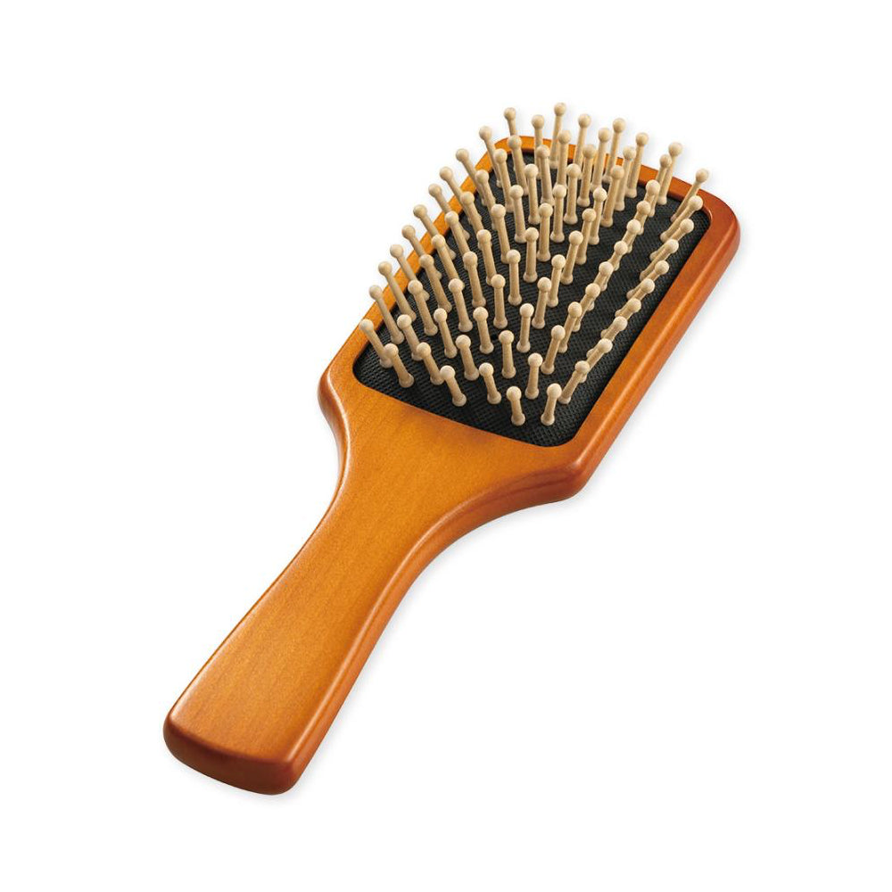 KAI Hair Brush Hime Tsubaki Paddle Brush S Size Compact