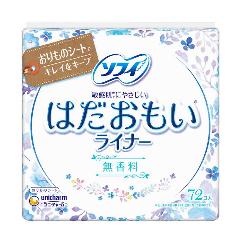 Unicharm Sofy Hadaomoi Liner 72 unscented