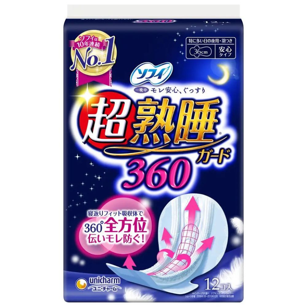 SOFY Super-Sound Sleep Guard Wide Guard Sanitary Napkin 42cm 16pcs