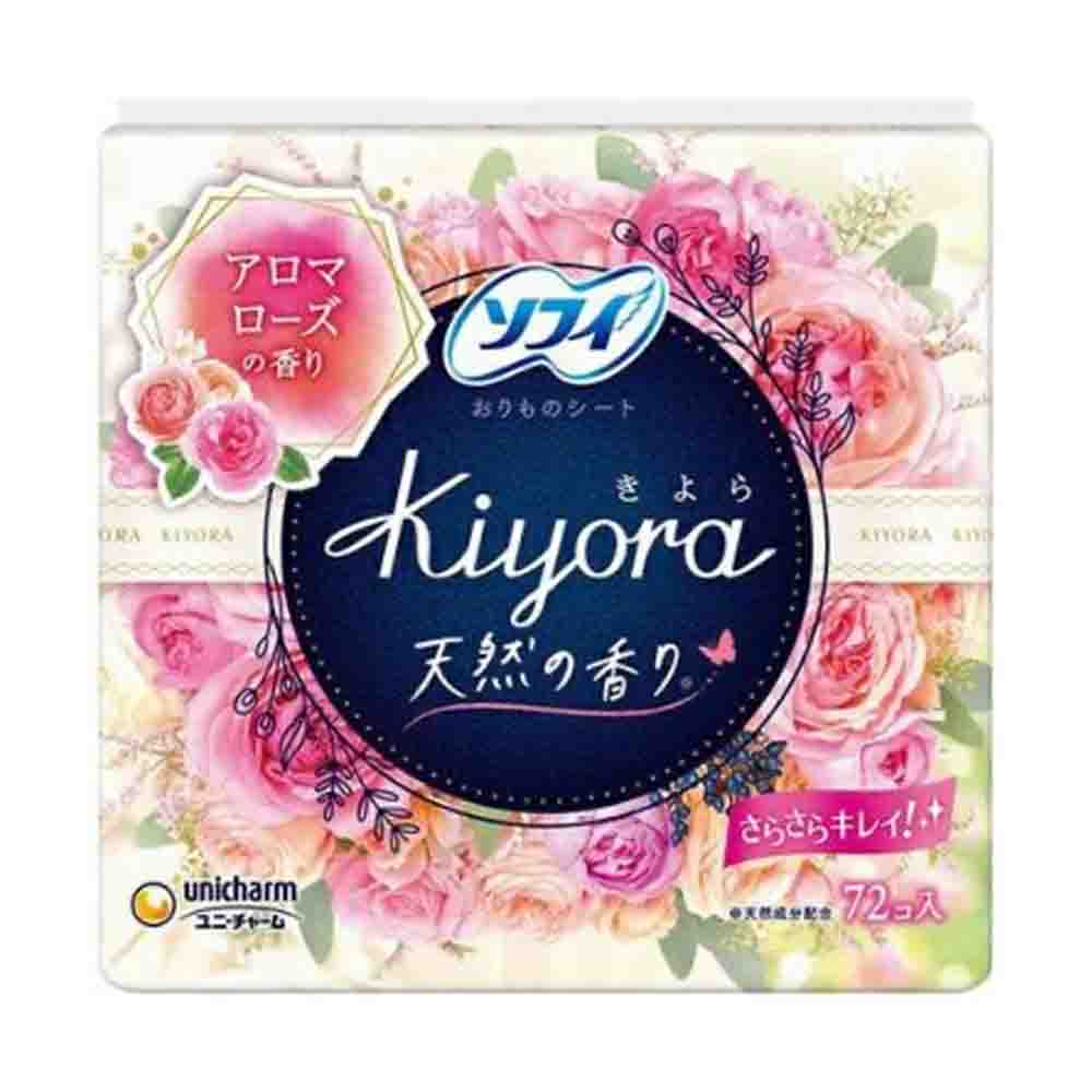 UNICHARM Sofy Kiyora Pantyliner Gentle Rose fragrance 72 pcs