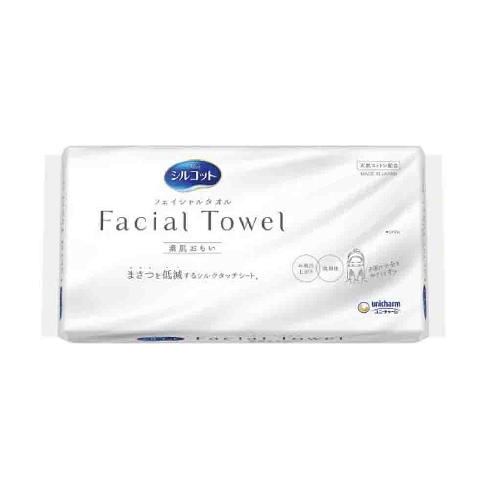 UNICHARM Silcot Disposable Facial Towel Sosai Omoi  40 sheets