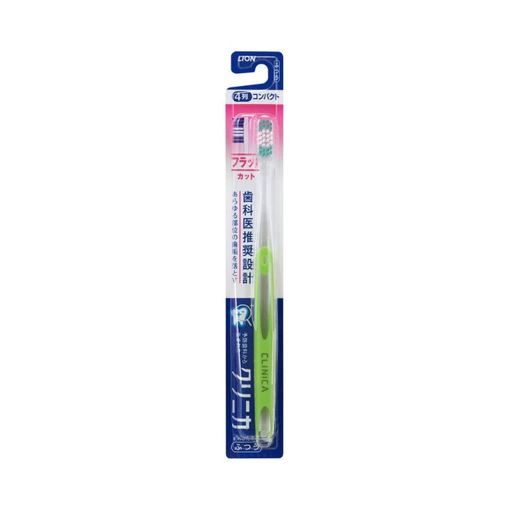 LION CLINICA Flat Cut 4-Row Toothbrush (Regular)