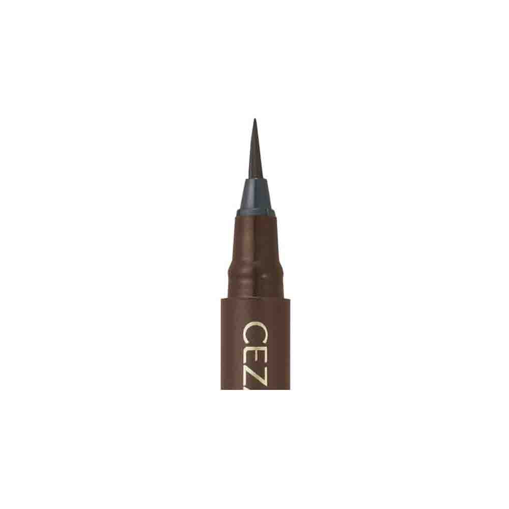 CEZANNE Ultrathin Super Sharp Liquid Eyeliner Waterproof EX 0.1mm-00 Brown Black
