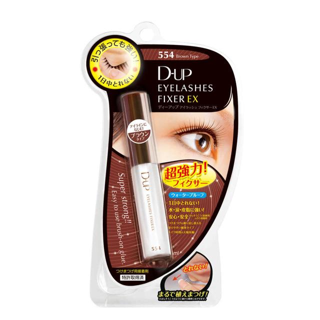 D-UP Waterproof Eyelash Fixer EX 554 Brown Type