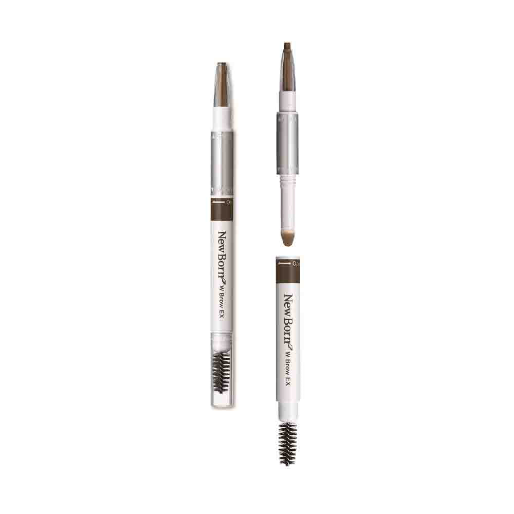 SANA New Born Eyebrow Powder &amp; Pencil, B6 Natural Brown