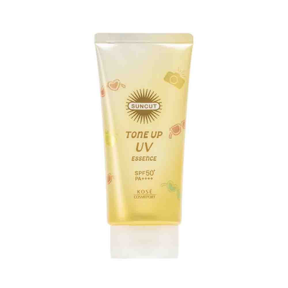 KOSE Cosmeport Suncut Tone Up UV Essence Lemon Yellow SPF50+ PA++++ 80g