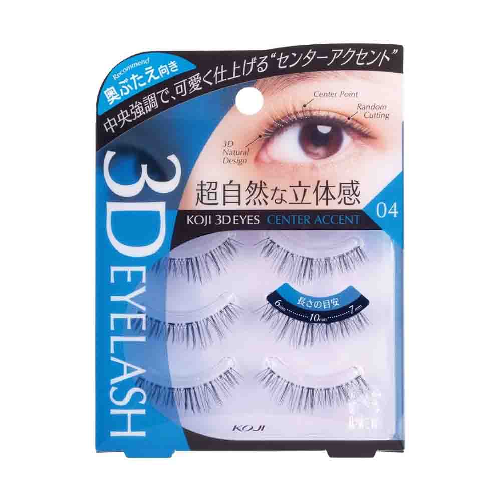 KOJI HONPO 3D Eyes False Eyelashes 04 Center Accent