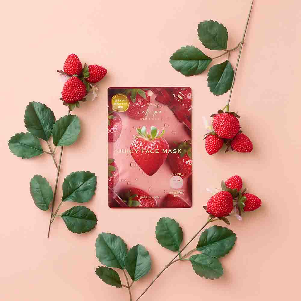 Ichigo Hydrating & Radiance Strawberry Scent Juicy Face Mask  1 Sheet