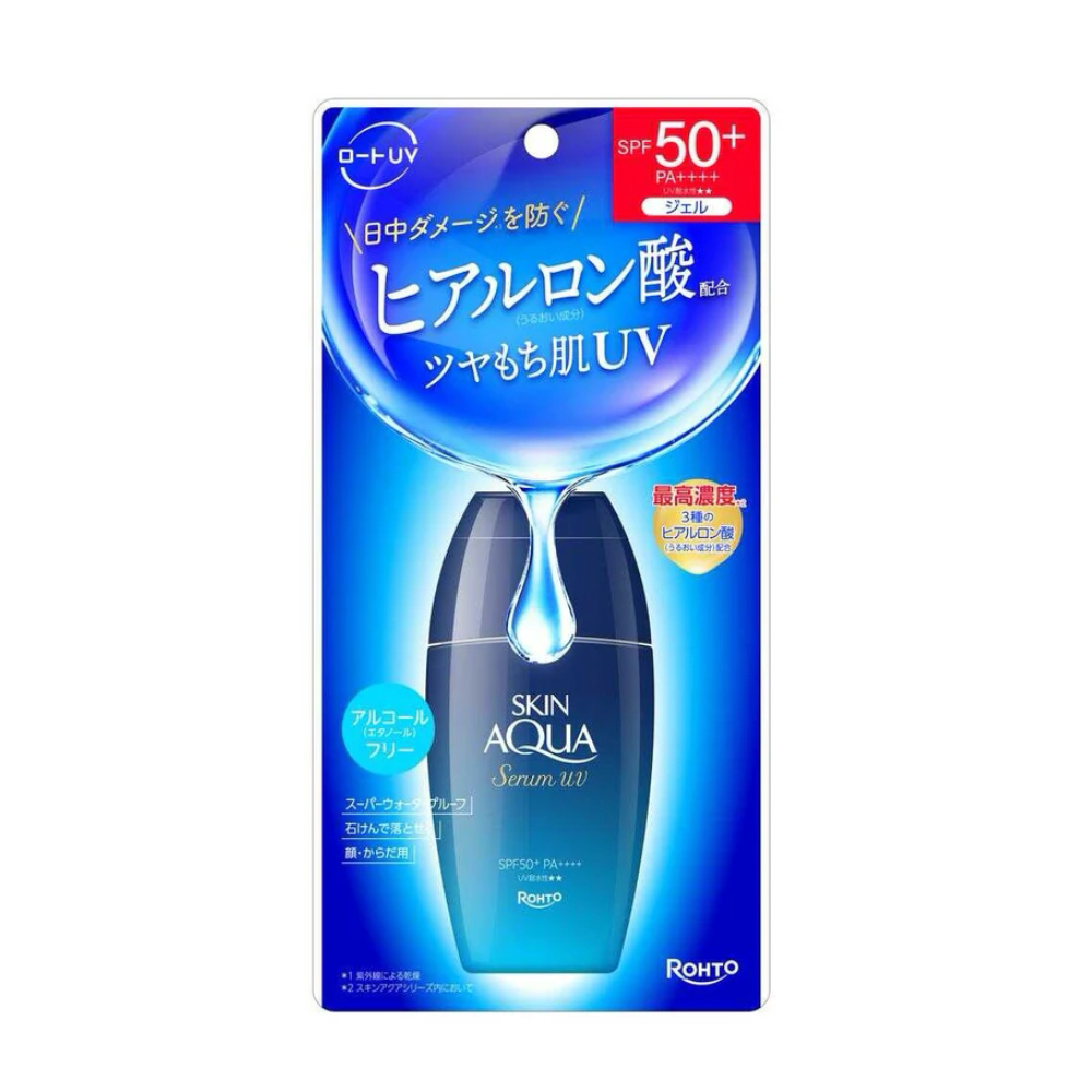 ROHTO SKIN AQUA Hyaluronic Serum UV Sunscreen Gel SPF50+ PA++++ 70g