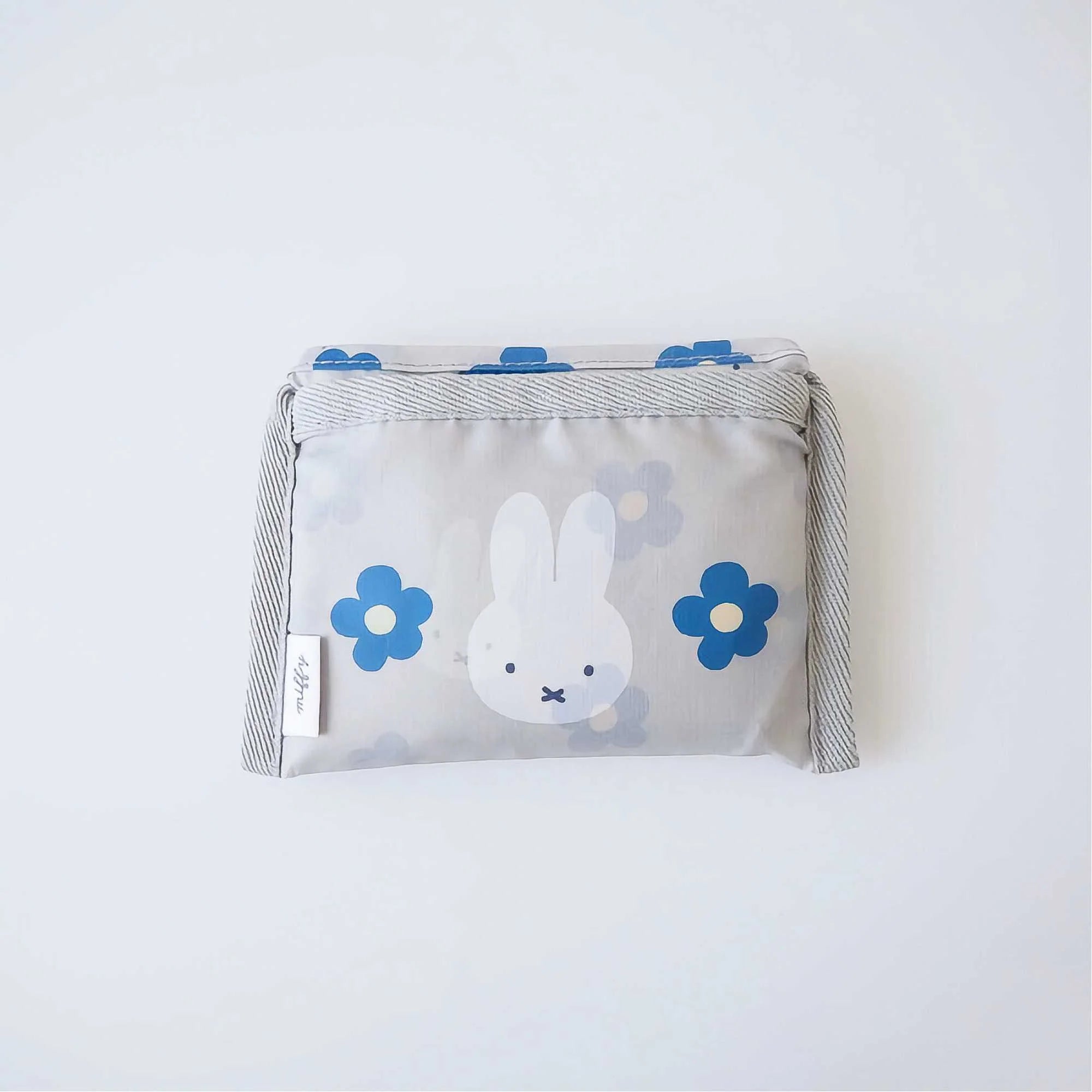 Miffy Bruna Flower & Mascot Shopping Bag S-Blue