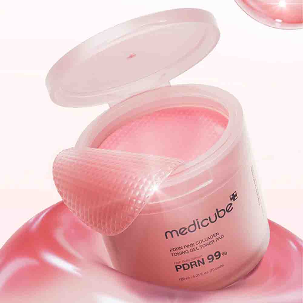 MEDICUBE PDRN Pink Collagen Toning Gel Toner Pad 120ml