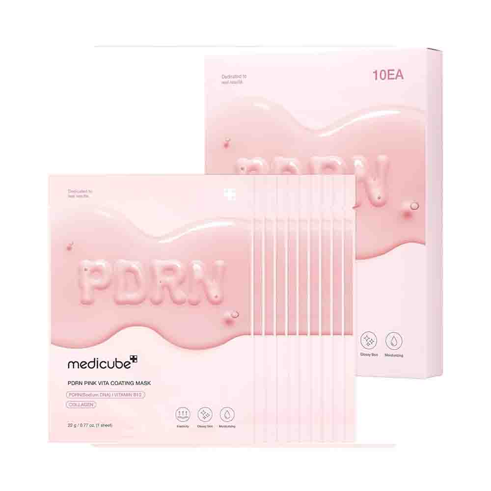 [JAPAN Version]MEDICUBE PDRN Pink Vita Coating Mask  7 sheets