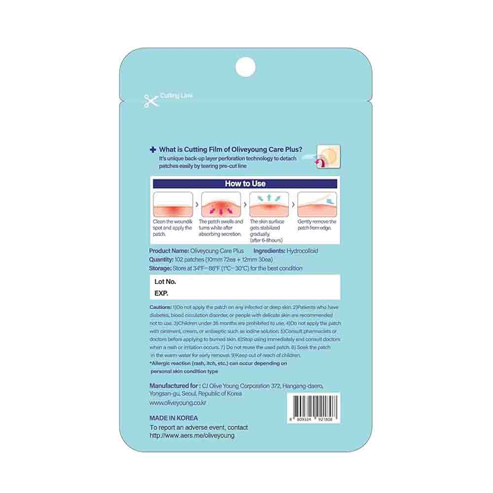 [NEW VERSION]OLIVE YOUNG CAREPLUS Spot Cover Spot Patch 102 Patches