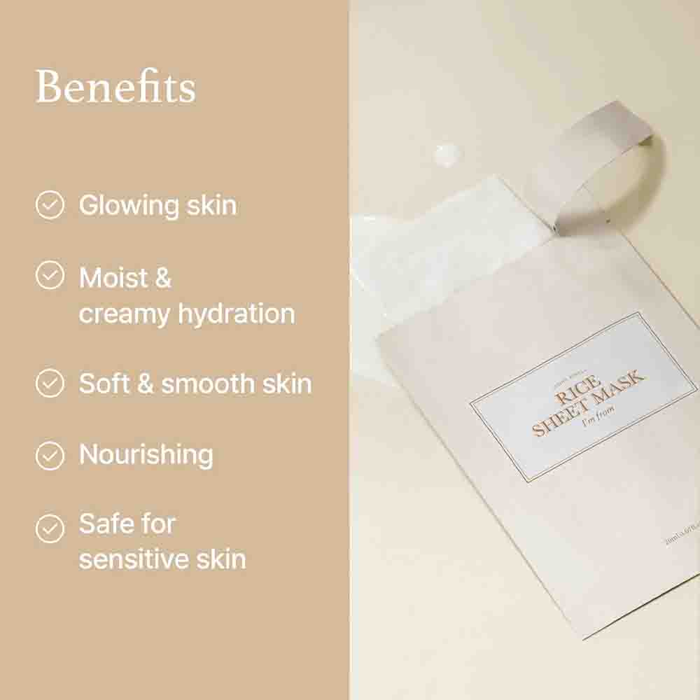 I'm From Rice Sheet Mask 1Pcs