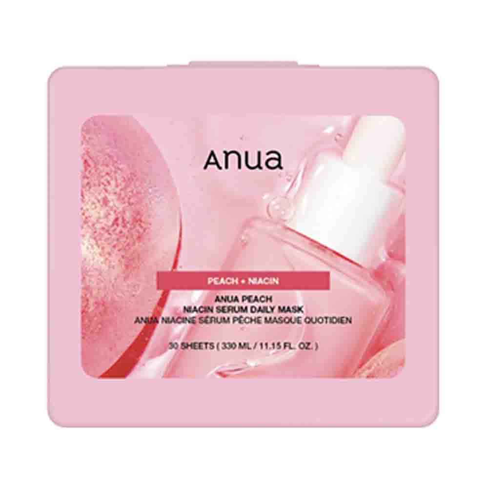 [JAPAN VERSION] ANUA Peach Niacin Brightening Serum Daily Mask - 30 Sheets