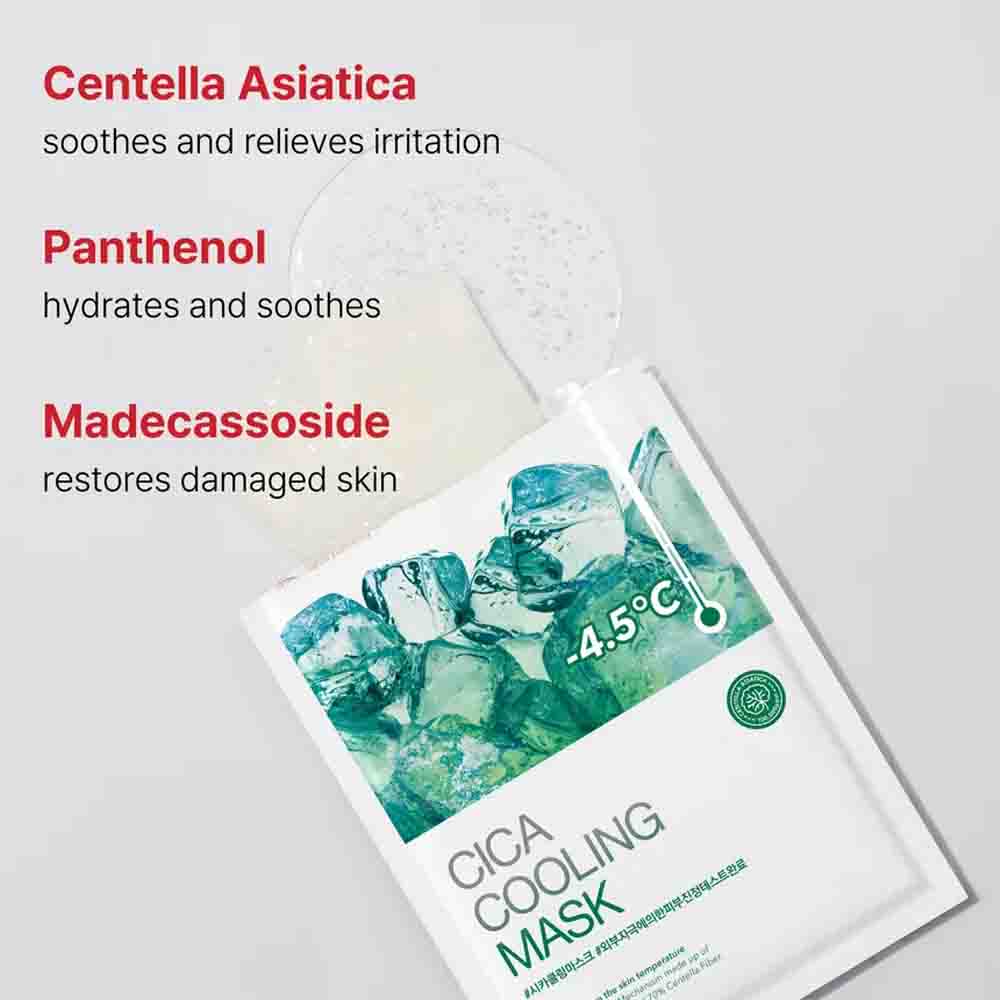 Cell Fusion C Cica Cooling Mask 5 sheets