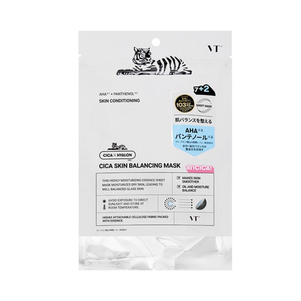 VT CICA Skin Balancing Mask 7+2 Sheets