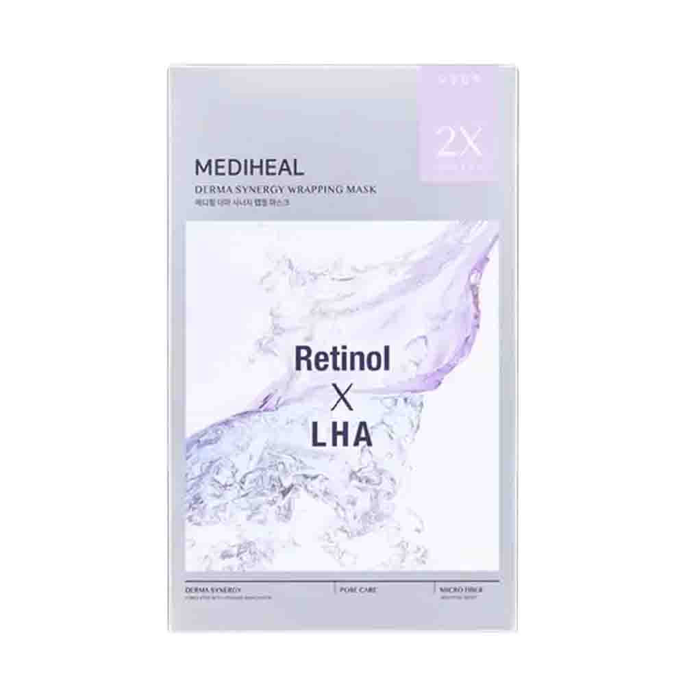 MEDIHEAL Derma Synergy Wrapping Mask for Pore Elasticity (Retinol x LHA) 4Pcs