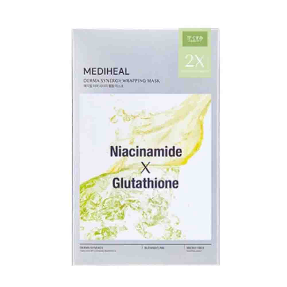 MEDIHEAL Derma Synergy Wrapping Mask for Blemish Care (Niacinamide x Glutathione) 4Pcs
