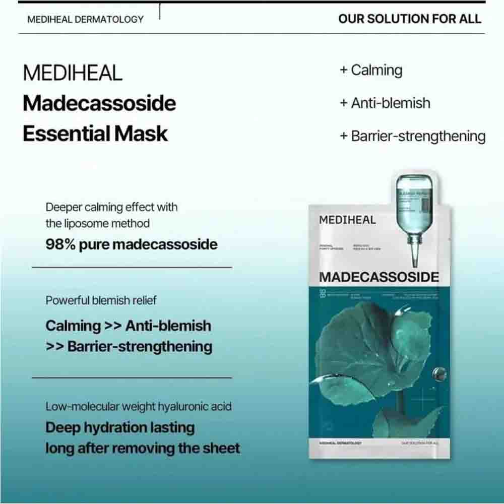MEDIHEAL Madecassoside Essential Mask 10Pcs