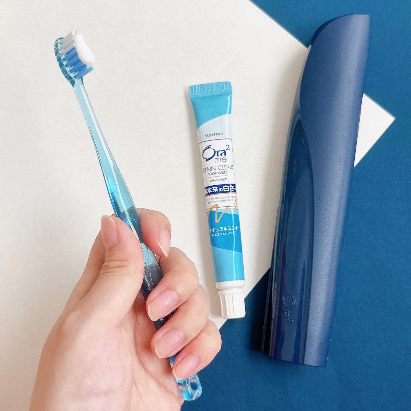 Sunstar Ora2me Portable Set (1Toothbrush + Toothpaste 20g + Antibacterial Case)