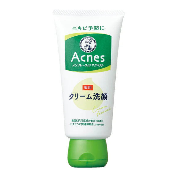 ROHTO Mentholatum Acnes Medicated Cream Face Wash 130g