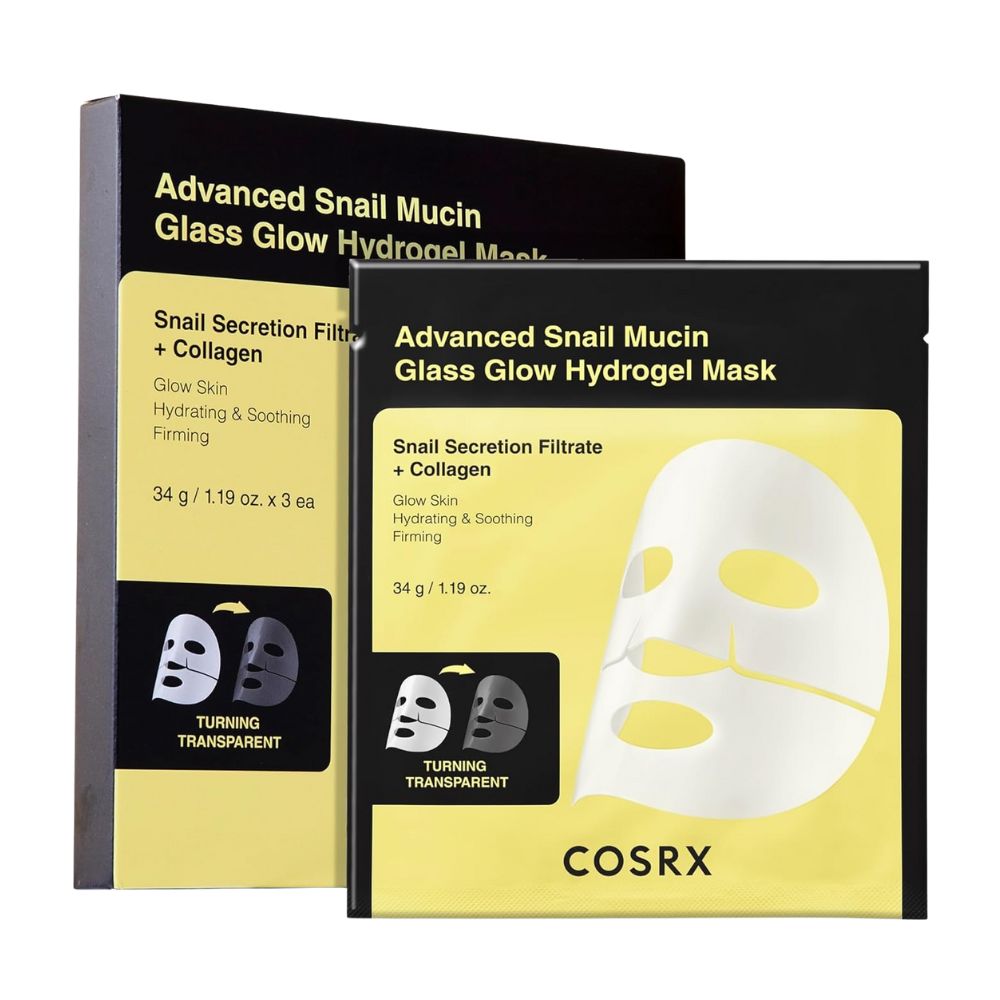 COSRX Advanced Snail Mucin Glass Glow Hydrogel Mask 3Pcs