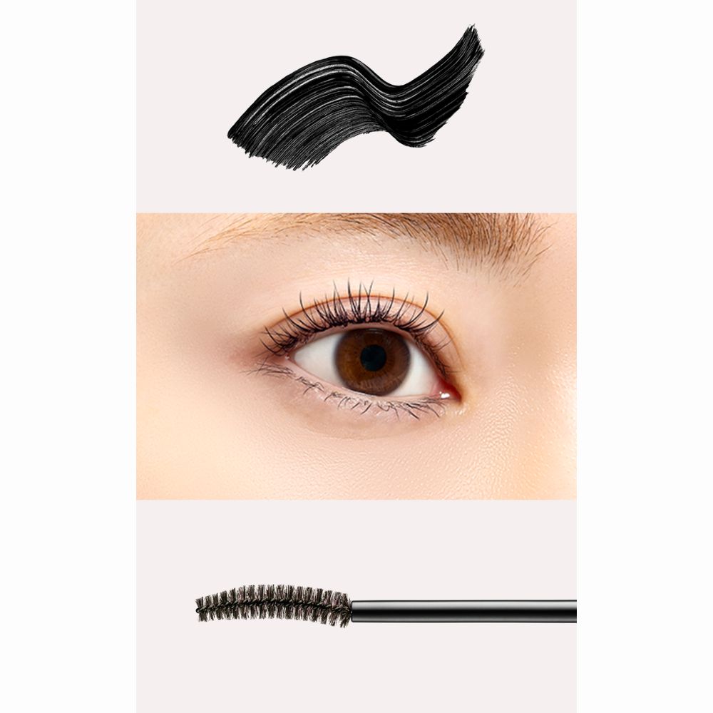 D-Nee 3650 Blot-resistant Quick-drying Film Type Mascara Long #Black