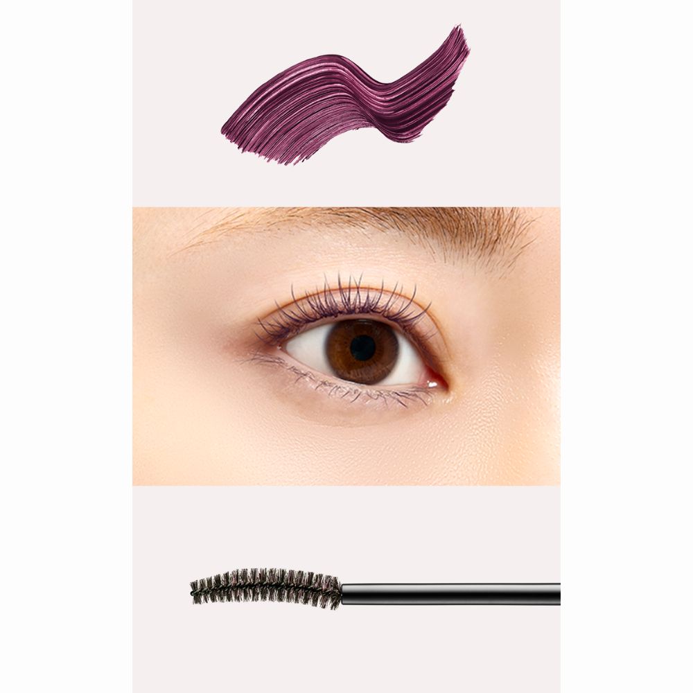 D-Nee 3650 Blot-resistant Quick-drying Film Type Mascara Long #Burgundy
