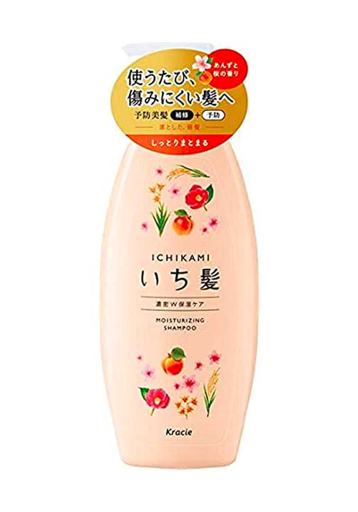 KRACIE Ichikami Dense Moisturizing Care Shampoo Pump 480ml